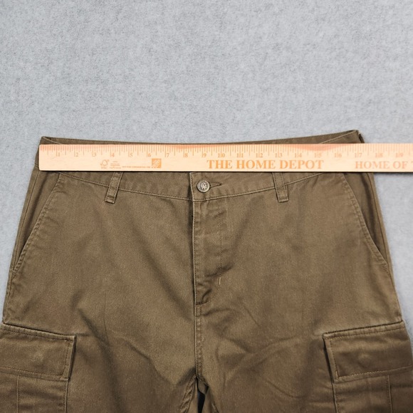 Loser Machine Cargo Pants Mens 34x32 Brown Canvas Baggy Skate Street Y2K - Picture 7 of 12